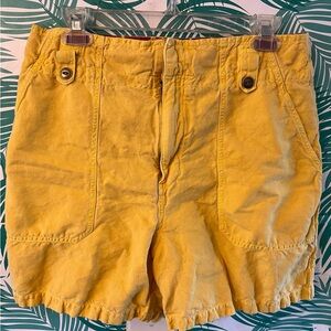Guc Sundance Mareesha Linen yellow utility short sz 8
